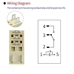 6V DC Electromagnetic Power Relay Miniature Coil 8A