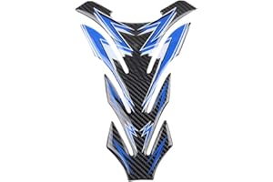 PISSENTE Motorcycle Tank Pad, Real Carbon Fiber Motorcycle Gas Tank Pad Protector Sticker Decal Replacement Direct Pasting Self Adhesive Motorcycle Stickers and Decals