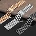 Fitbit Versa Bands, Kmasic Stainless Steel Metal Replacement Bracelet Starp Band for Fitbit Versa Sports Smart Watch Fitness, Black