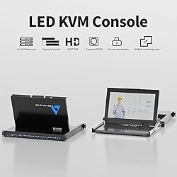 Rack Mount KVM w/15.6'' LCD Monitor, Arvitek 8 Port