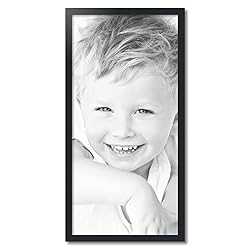 ArtToFrames 19x39 Inch Black Picture Frame, This