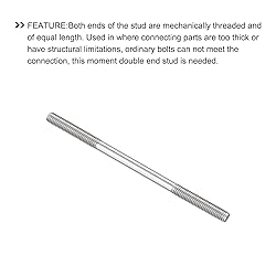 METALLIXITY Double Ended Stud Screws