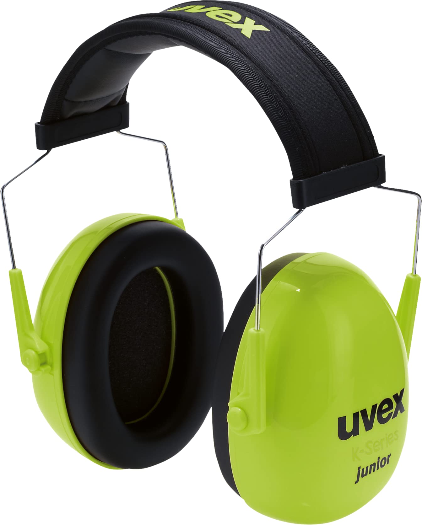 Uvex Childrens Hearing Protection 29dB | Compact, Foldable, and Adjustable Protective Earmuffs | Adjustable Ear Protection | Weight: 160g | Colour: Lime