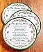 Set of 3 Melamine Christmas Garland Giving Plates