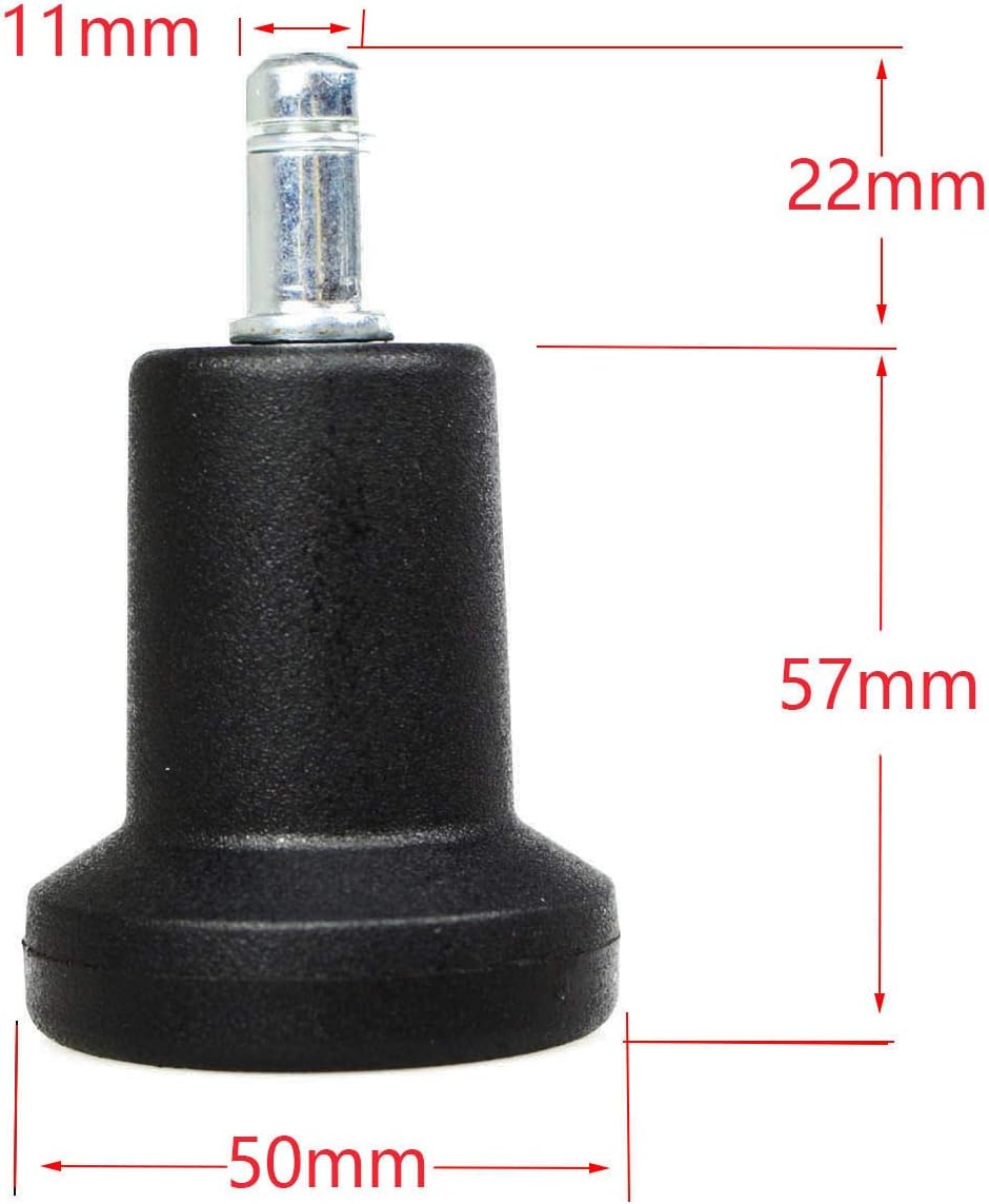 High Profile Bell Glides Replacement, Fixed Stationary Caster Glide, 5