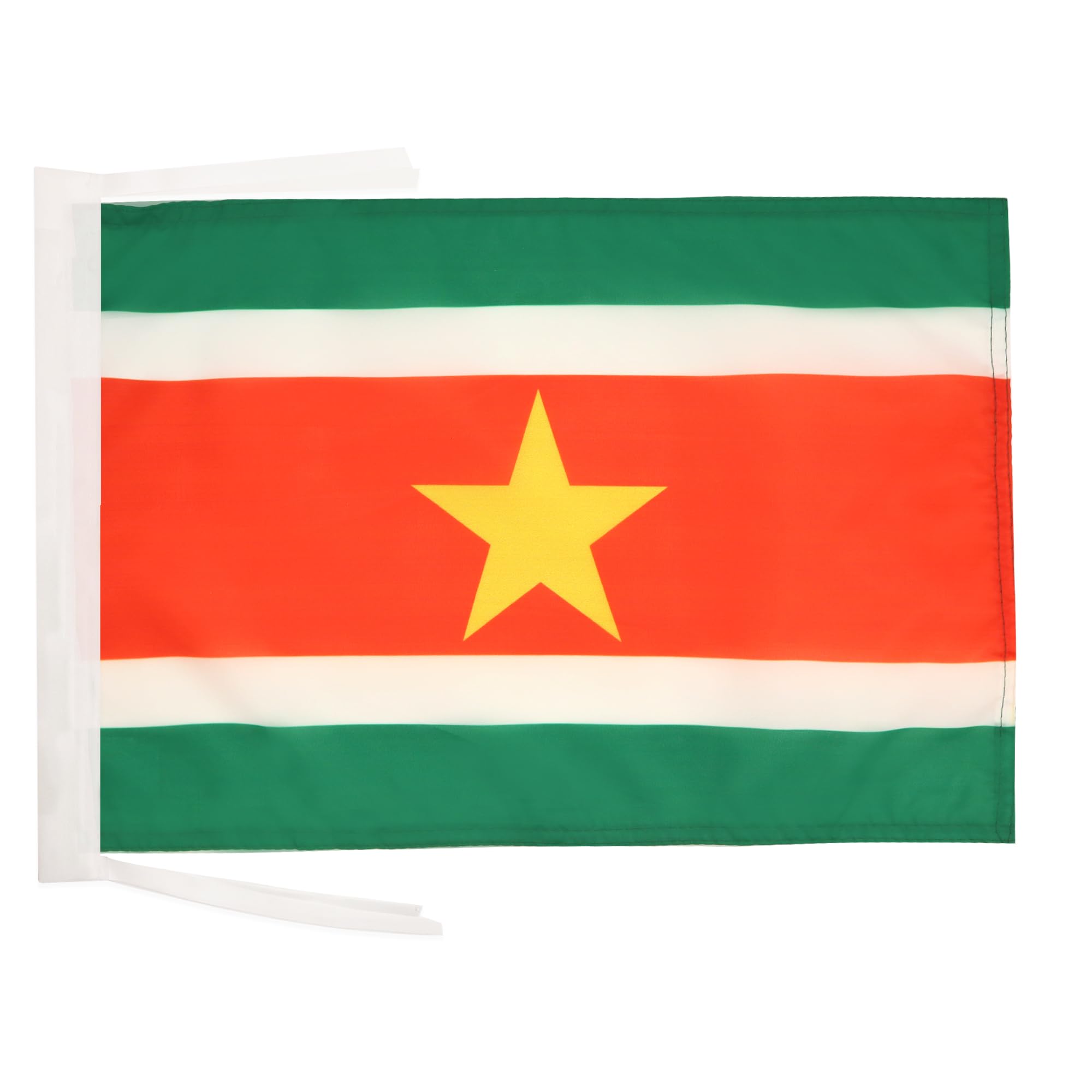 AZ FLAG - Suriname Flag - 18'' x 12'' - 100% Polyester Surinamese Small Banner with Two Cords - Fade Resistant - Vivid Colors - 18x12 in - 45x30 Cm โ image 1