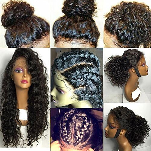Friya 8A Brazilian Silk Top Full Lace Human Hair Wigs Water Wave Silk Base Lace Front Human Hair Wigs Pre Plucked Hairline With Baby Hair For Black Women (16" 180% Density Silk Top Full Lace Wigs)