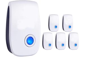 CHIENMIN Ultrasonic Insect & Pest Repeller, Ultrasonic Mice Repellent for Insect, Roaches, Spiders, Ants, Bugs, Mosquitoes, Pest Control for House Garage RV Hotel, 6 Pack