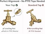 Wärmer System 1/2 inch BSP Brass Wall Plate Bibcock Tap BS1010-2 view 5