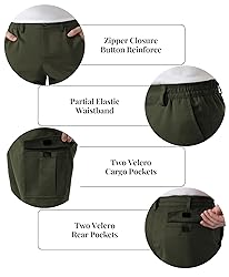 SIX ISLANDS Men's Cargo Shorts 9" Inseam Elastic