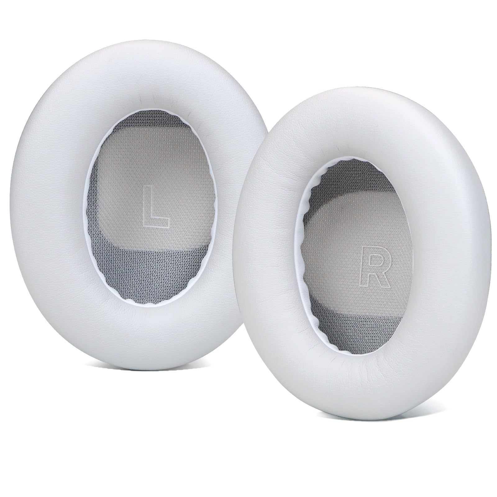 SINOWO Replacement Earpads for Bose QuietComfort(QC) Ultra Wireless Headphones,Ear Pads Cushions with Noise Isolation Memory Foam,Soft Protein Leather-White Smoke