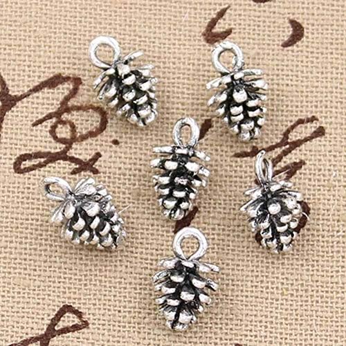 kunmingdahang Jewelry Favor Newest 20pcs Charms Pinecone 14mm Zinc Alloy Pendant Diy Tibetan Silver