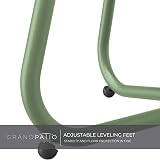 Grand patio Round Outdoor Side Table Sage Green Lightweight Garden End Table view 4