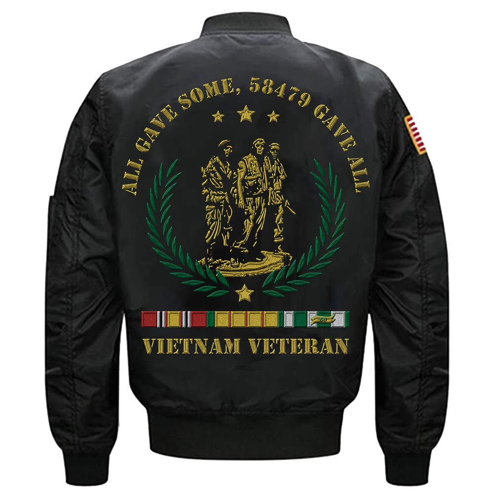 embroidered flight jacket