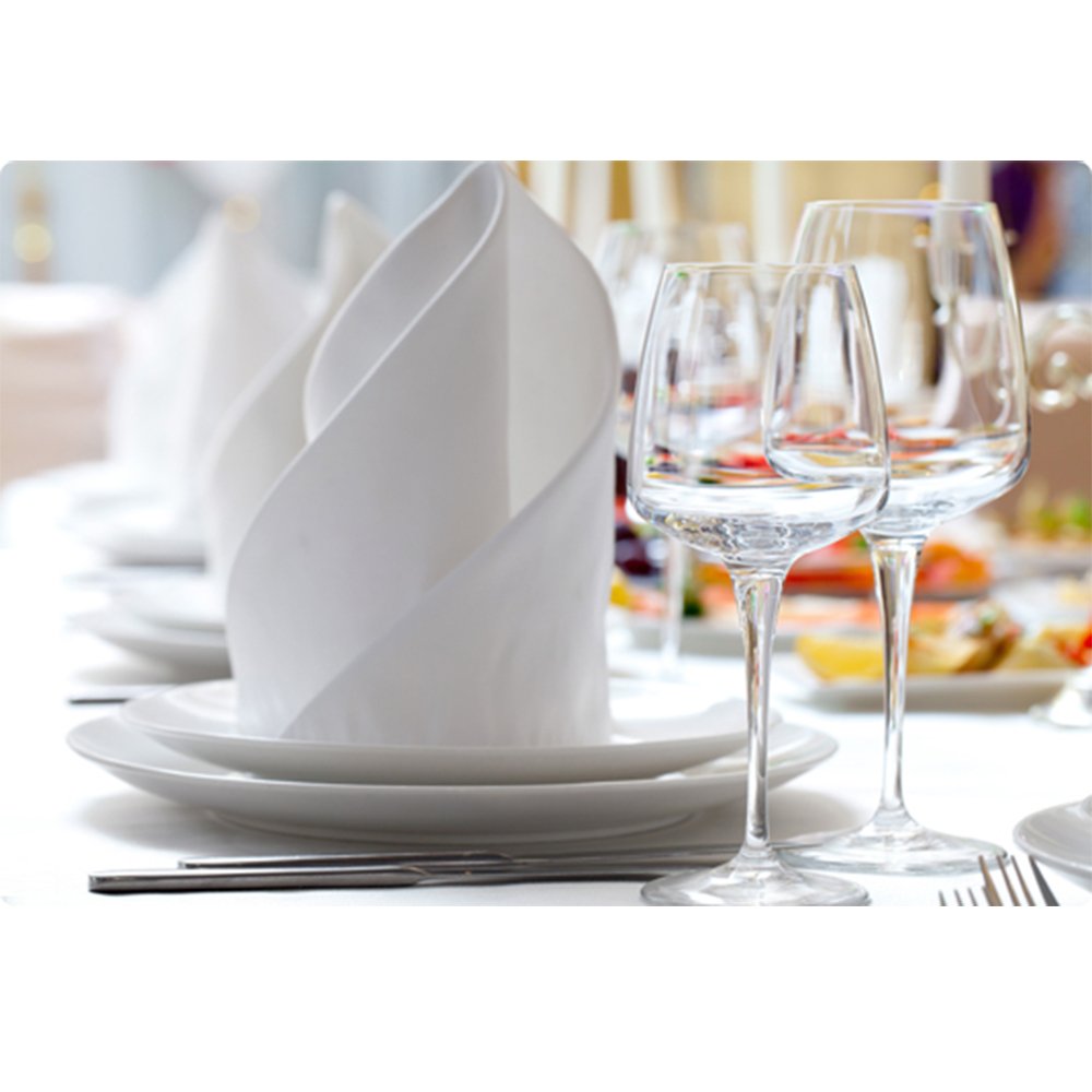 EyreLife 17.5 x 17.5 Inch Men\'s Handkerchiefs 100% Cotton White Hankies, 10 Pack