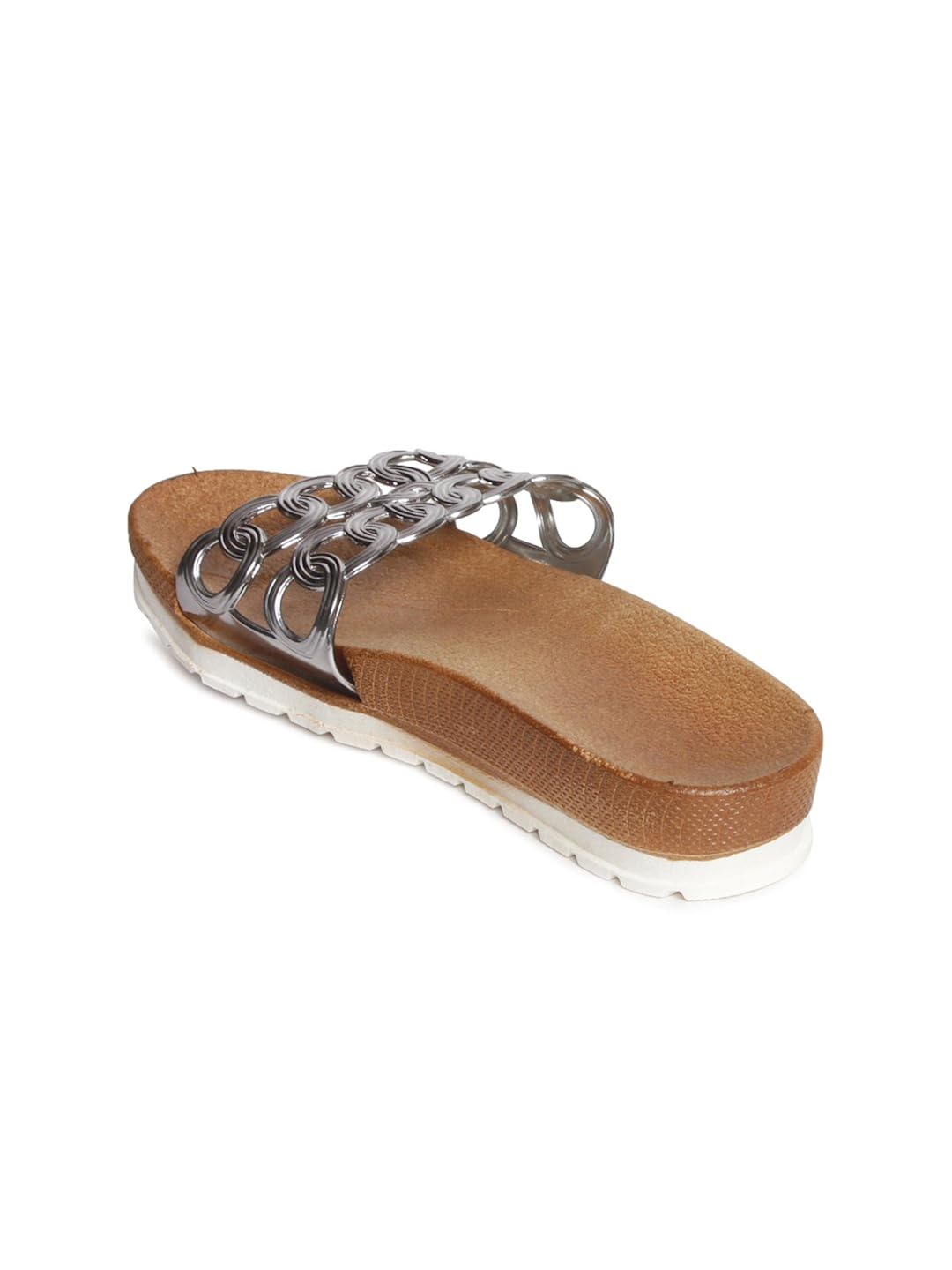 meriggiare women grey synthetic flats