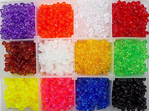 Tri Bead Rigging Kit 12 Colors in Storage Box 11mm Bead over 1,800 beads