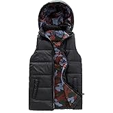 JOYSON Boys Sleeveless Puffer Vest Lightweight Padded Jacket Quilted Hooded Outwear Zipper Waistcoat
