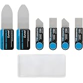 QCHLINK Metal Spudger Pry Tool Kit for Phone, Tablet &amp; Laptop Repair | 2 ultra-thin cards &amp; 4 small spudgers, stainless steel, non-slip grip, opening tool for electronics screen repair (6 Pcs)