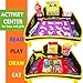 OKIKI Kids Travel Tray for Car Seat Including Carry Bag & 6 Stickers Bundle (Black)