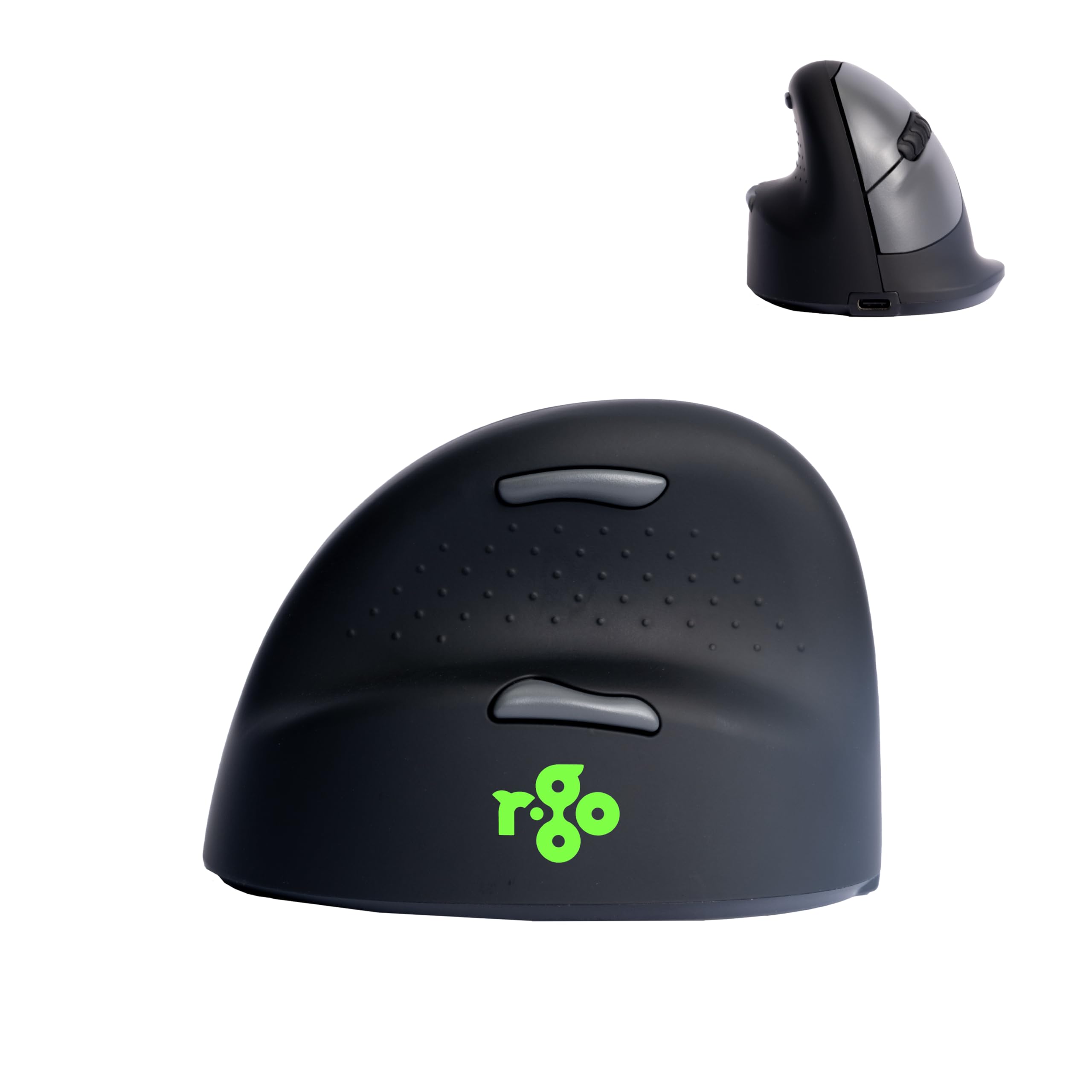 R-Go HE Ergonomic mouse, Medium (165-193mm), Left Handed, wireless, 500-1750dpi, RGOHEWLL, Black
