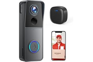 XTU Doorbell Camera with Chime, Video Doorbell Wireless with Motion Zones Customization, Voice Changer, PIR Human Detection, No Monthly fees, Battery-Powered Smart WiFi Doorbell for Home Security