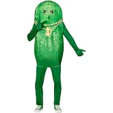 Spirit Halloween Fortnite Youth Big Dill Costume, Officially Licensed, Video Game Cosplay, Pickle Outfit