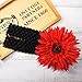 CT CRAFT LLC Black Elastic Crochet Headband Ribbon for Sewing Tutu Hair Stretchy Bows Accessories Waistband Baby Boy Girl 1-1/4 inch (30mm) x 5 Yards x 2 Rolls
