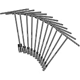 pgroup T-Handle Socket Wrench Set, 11PCS Metric Handle Wrenches - 6, 7, 8, 9, 10, 11, 12, 13, 15, 17, 19mm, 6-Point Hex Socket Lug Wrench for Motorcycle Car Bicycle Repair, Chrome Vanadium Steel