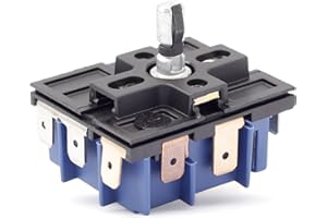 Dusledel W10434452 Electric Range Dual Infinite Control Switch MDPA-W171-WPM, MDPA-W171-UNM Replacement for Whirl-pool Cooking Stove Surface Elements Replace WPW10434452 2118918 PS11754687