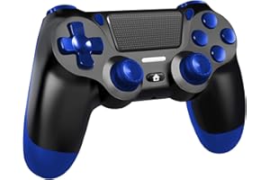Wireless Controller for PS4, Gamepad with Audio Jack, Vibration, Six-Axis Motion Control, Touchpad, Controller for PS4/Slim/P