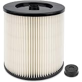 17816 Filter for Craftsman Shop Vac, 9-17816 for 5/6/8/12/16 Gallon | Snug 17816 replacement filter for compatible Craftsman wet dry vacs, easy to install for home and garage cleanup.