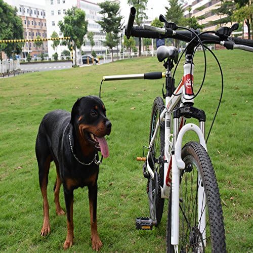 Premium Pet Gear Hands Free Dog Bicycle Exerciser Leash - Max Strength Stainless Steel Pet Dog Training Leash for Outdoor
