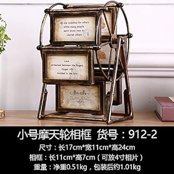 Decoresd Amerikanischen Riesenrad Tabelle Home Ausstattung Cafe Dekoration Kreative Tv Schrank Zimmer Schlafzimmer Bilderrahmen 4 Zoll Weiaÿ Ebene Rahmen 8 Riesenrad 4 Zoll Fotos Amazon De Kuche Haushalt