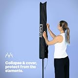 LIVIVO 4 Arm Rotary Washing Line 45M Outdoor Clothes Dryer with Cover view 6