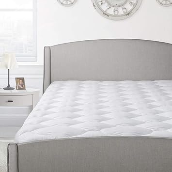 Thick Pillow Top Mattress Pad Hypoallergenic Soft Quilted