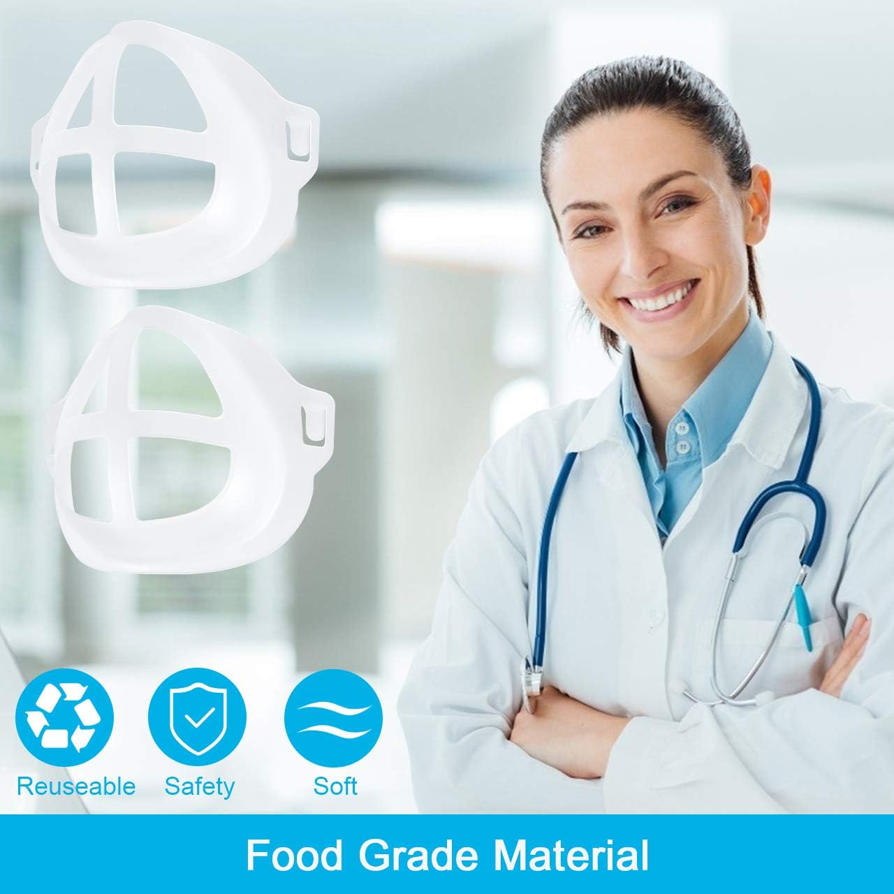 3D Inner Support Bracket 5Pcs Silicone Internal Support Frame Reusable Washable 3D Bracket Protection Stand More Breathing Space Comfortable Wearing: Health & Personal Care