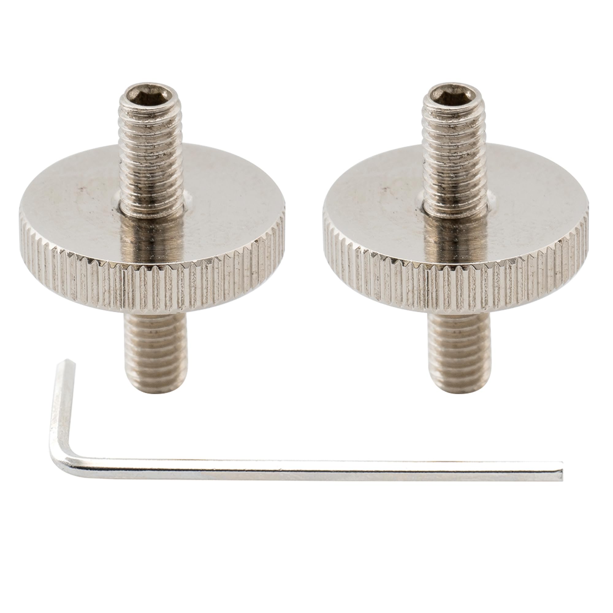 Musiclily Pro M4 Metric ABR-1 Tune-o-matic Bridge Mounting Stud Posts for Epiphone Les Paul Style Electric Guitar, Nickel (Set of 2)