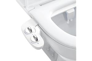 Bidet Attachment for Toilet, Non-Electric Self-Cleaning Dual Nozzle (Feminine/Bidet Wash) Toilet Bidet, Fresh Cold Water Spra