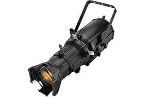 SHEHDS LEKO Profile Spotlights LED 250W RGBW 4in1 Color 17° Angle DJ Ellipsoidal Lights Manual Focus Four-Leaf Manual Cut Light Barrier 2500K-7500k DMX512 Stage Par Lights for Party KTV Bar Show