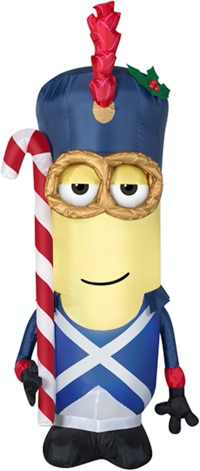 Gemmy Vive Le Minion Soldier Lighted Christmas Airblown Inflatable 3.5