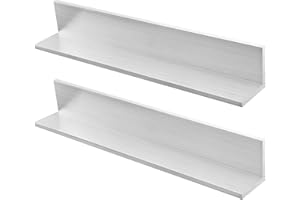 EcoBrisa 2Pcs Aluminum Angle 2" x 2" x 0.24" Aluminum Angle Stock 12" Length 6061 T6511 Mill Stock for DIY Projects Industrial Building Construction More Durable and Can Be Cut to Fit