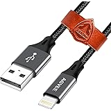 AGVEE Reinforced End Tip [3 Pack 6ft] Braided Durable Long i-Phone Charger Cable Charging Cord Lightning Wire for iPhone 11 P