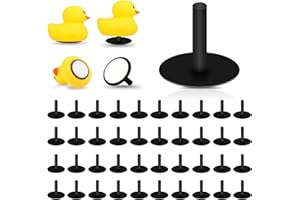 VZZNN 40 PCS Duck Plugs Mount With Double Sided Stickers - Holder for Car Dash Fixed Display - Gift for Car Lover for Various Rubber Ducks (Excluding Rubber Duck)