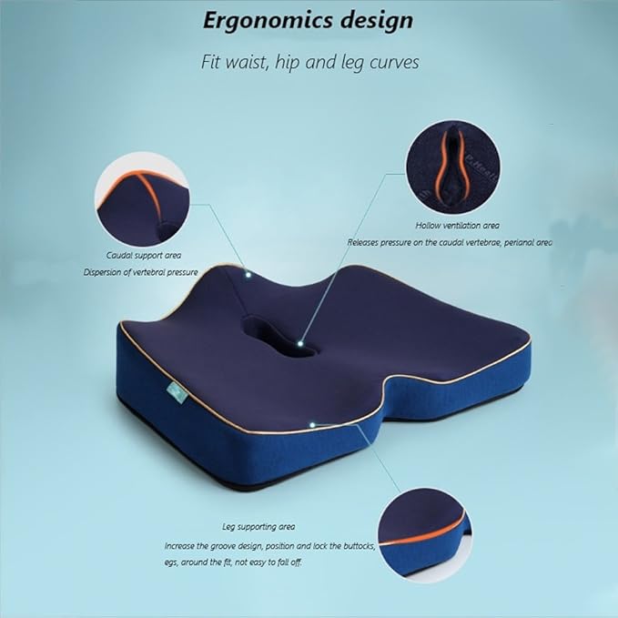 Prostate Etc Sciatica Tailbone XIAOBUDIAN Pure Memory Foam Office Chair