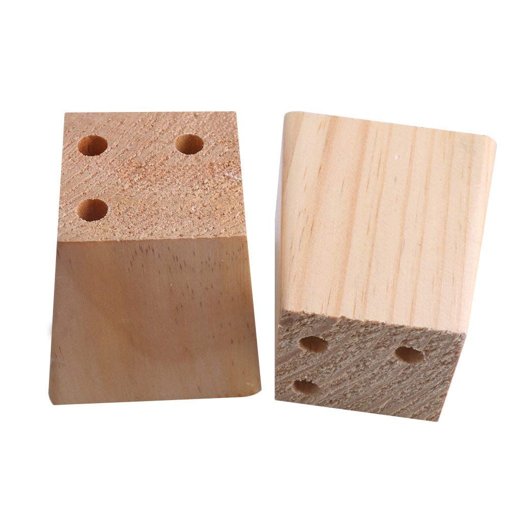 4pcs 80mm Height Pine Wood Furniture Legs For Sofas Replacement