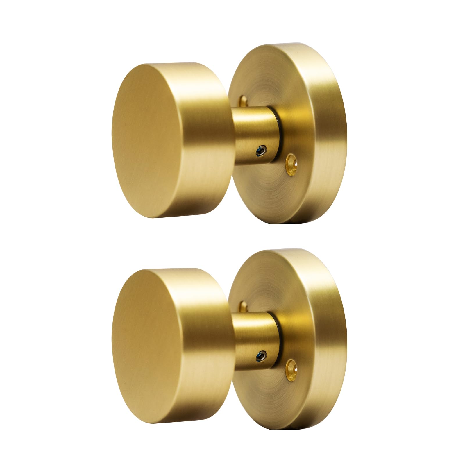 Photo 1 of senharvest Gold Dummy Door Knobs Interior -for Satin Brass Door Knobs Suitable for Hallway, Wardrobe, Bathroom etc.for All Standard Size Doors, 2 Pack