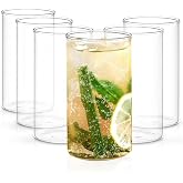 Borosil VCL350 Vision Classic [Set of 6] Premium Clear Lightweight &amp; Durable Drinkware, Odor Resistant, Dishwasher Safe - For Water, Juice, Beer, Wine, and Cocktails |12 Ounce Cups