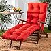 Greendale Home Fashions 72-Inch Indoor/Outdoor Chaise Lounger Cushion, Salsa