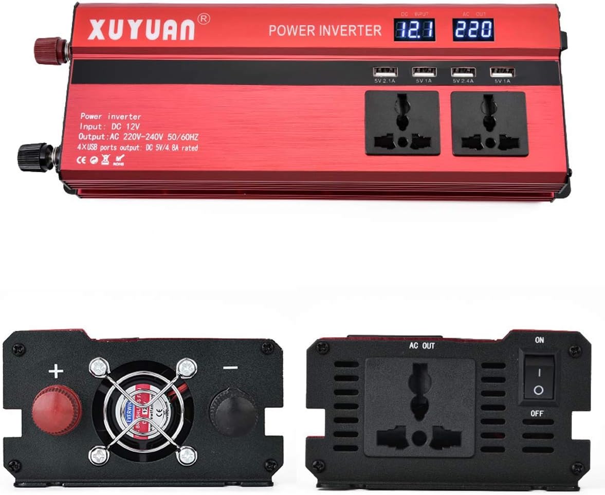 Style 220v/5000W DEALPEAK 3000W/4000W/5000W Car Power Inverter DC 12V To AC 110V/220V Sine